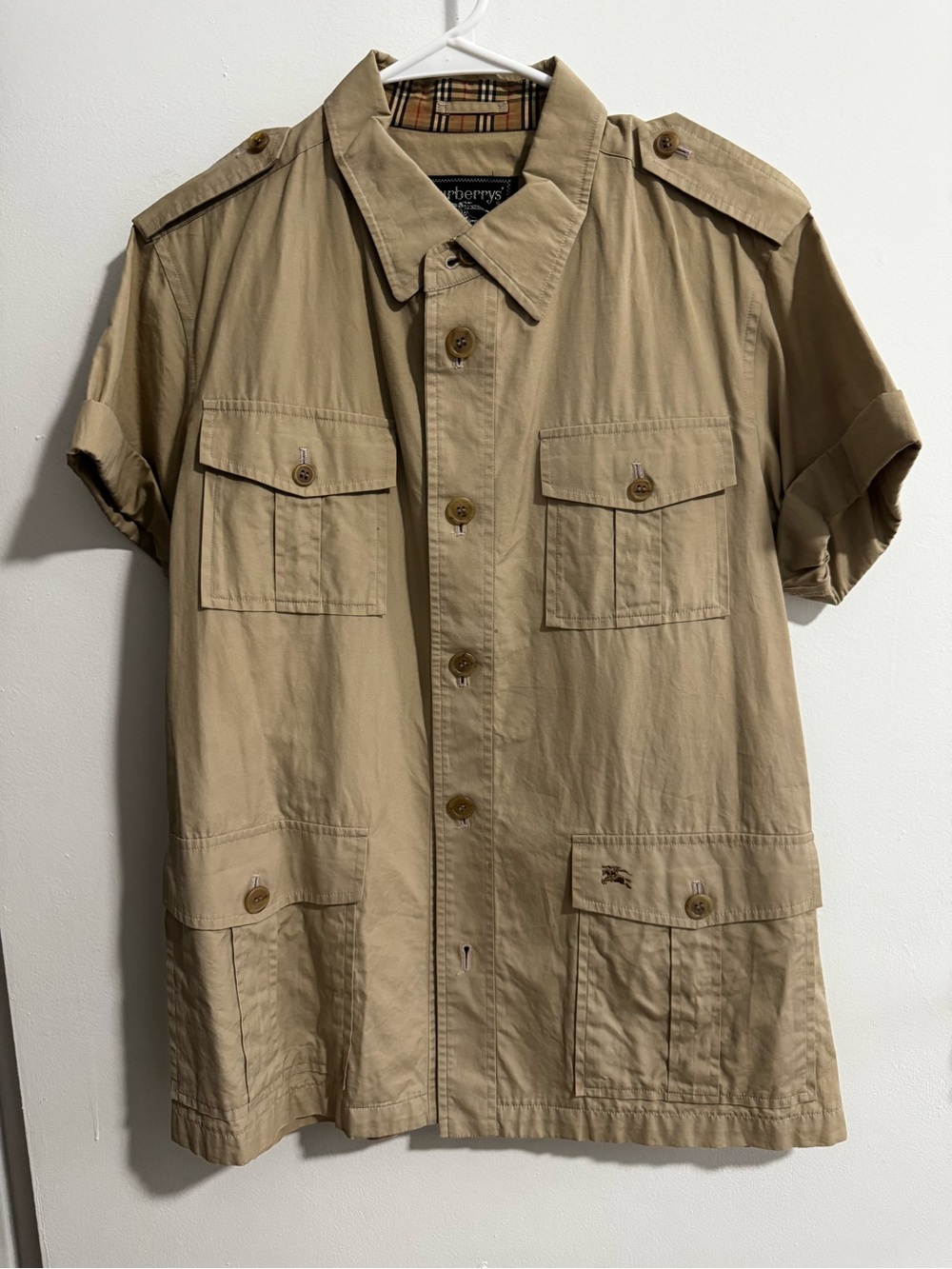Burberry Tan Short-Sleeve Field Jacket